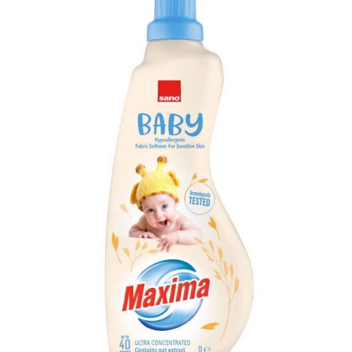 Омекотител Sano - Maxima Baby Oat, Супер концентрат, 40 пранета, 1 l Омекотител Sano - Maxima Baby Oat, Супер концентрат, 40 пранета, 1 l